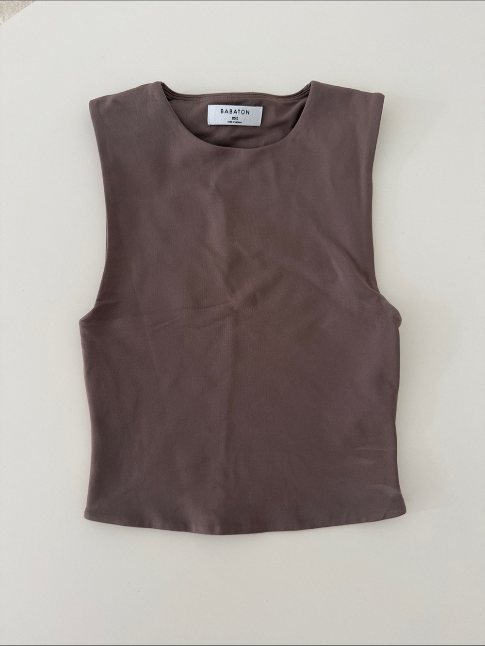 Babaton Light Brown Cropped Tank
